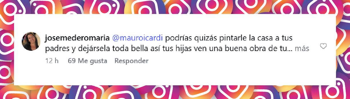 Comentario de una usuaria | Fuente: Instagram/aldanaicardi