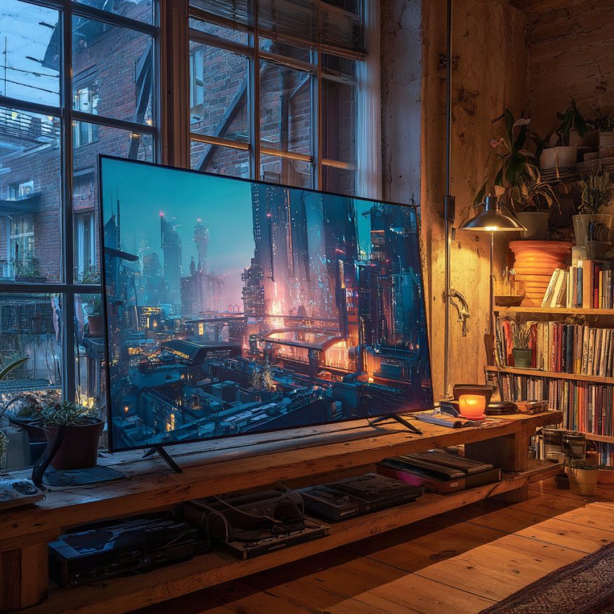 Un televisor nuevo | Fuente: Midjourney