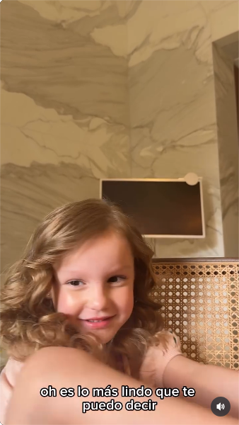 Pampita grabó a su hija Anita mientras le hacía varias preguntas | Fuente: Instagram/anagarciamoritan
