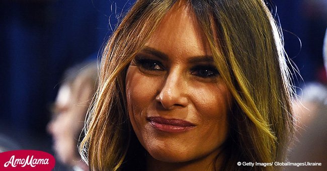 Melania Trump rompe el internet con elección de sombrero enorme en visita estatal de Francia