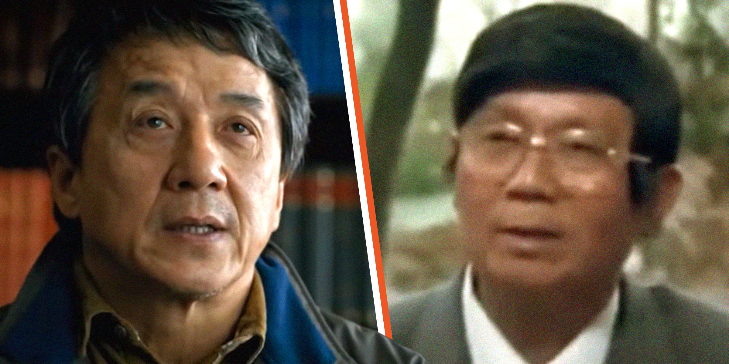 Jackie Chan (I), Fang Shisheng (D) | Foto: youtube.com/STXfilms | youtube.com/ 锦鲤娱塘