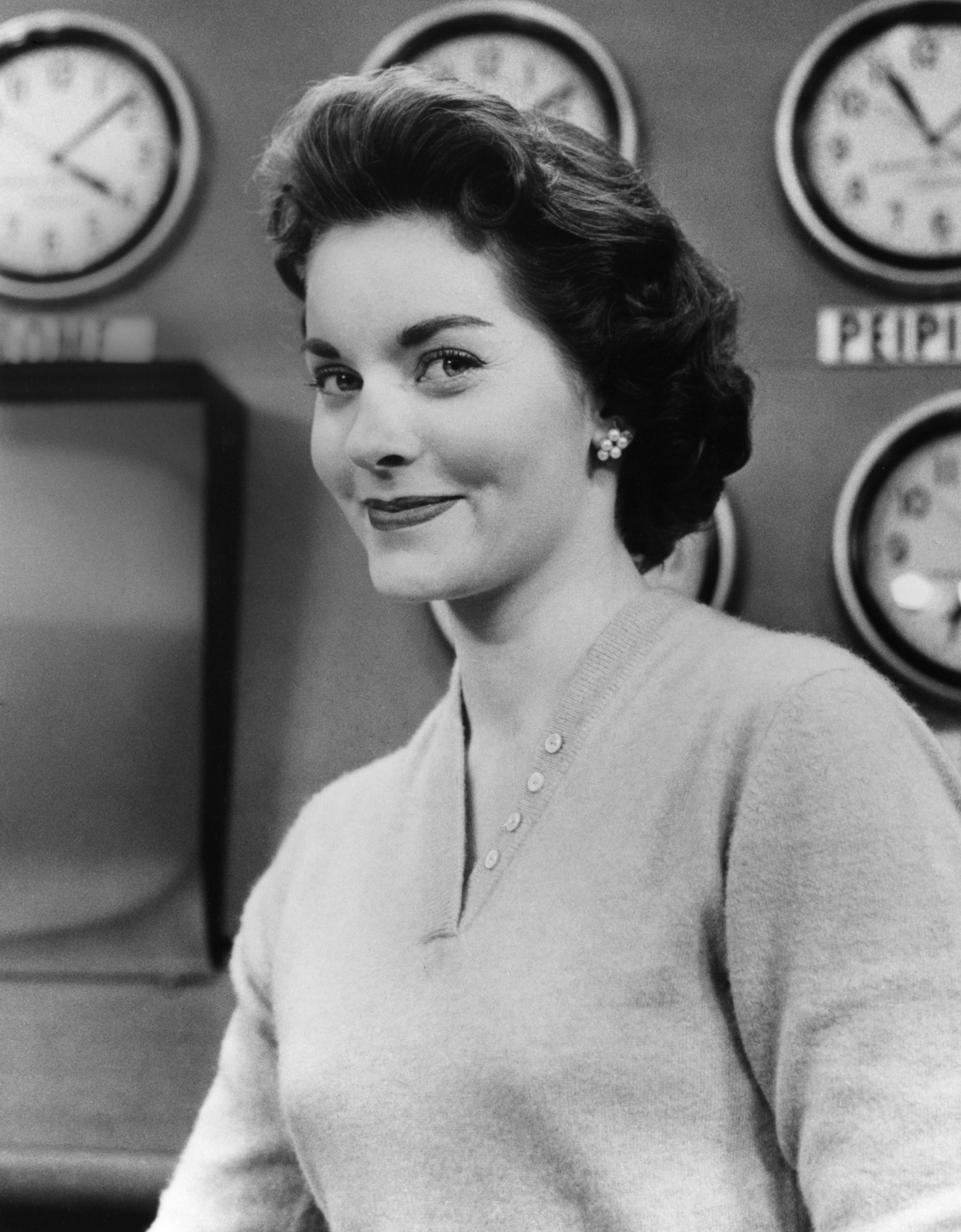 La reina de belleza estadounidense se convirtió en comentarista de televisión en "The Today Show" alrededor de 1956. | Fuente: Getty Images