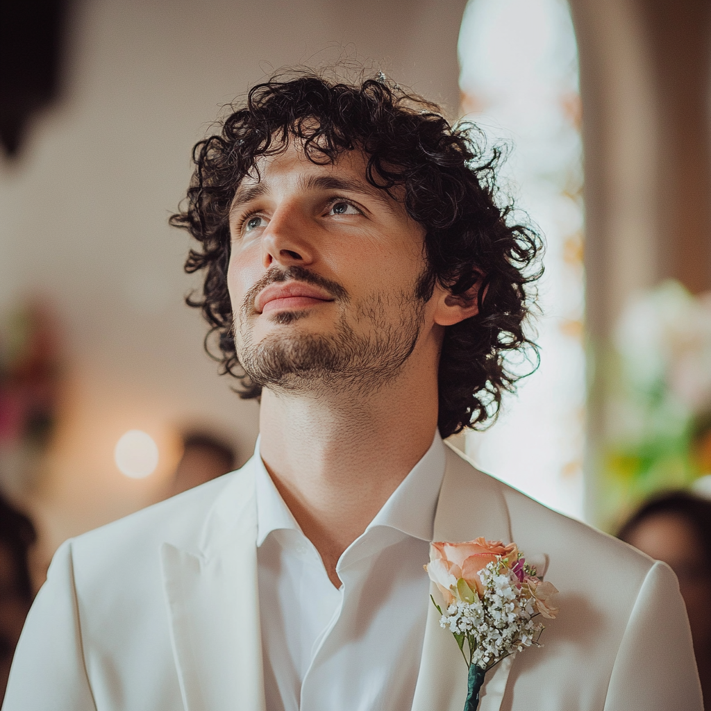 Un novio ante el altar | Fuente: Midjourney