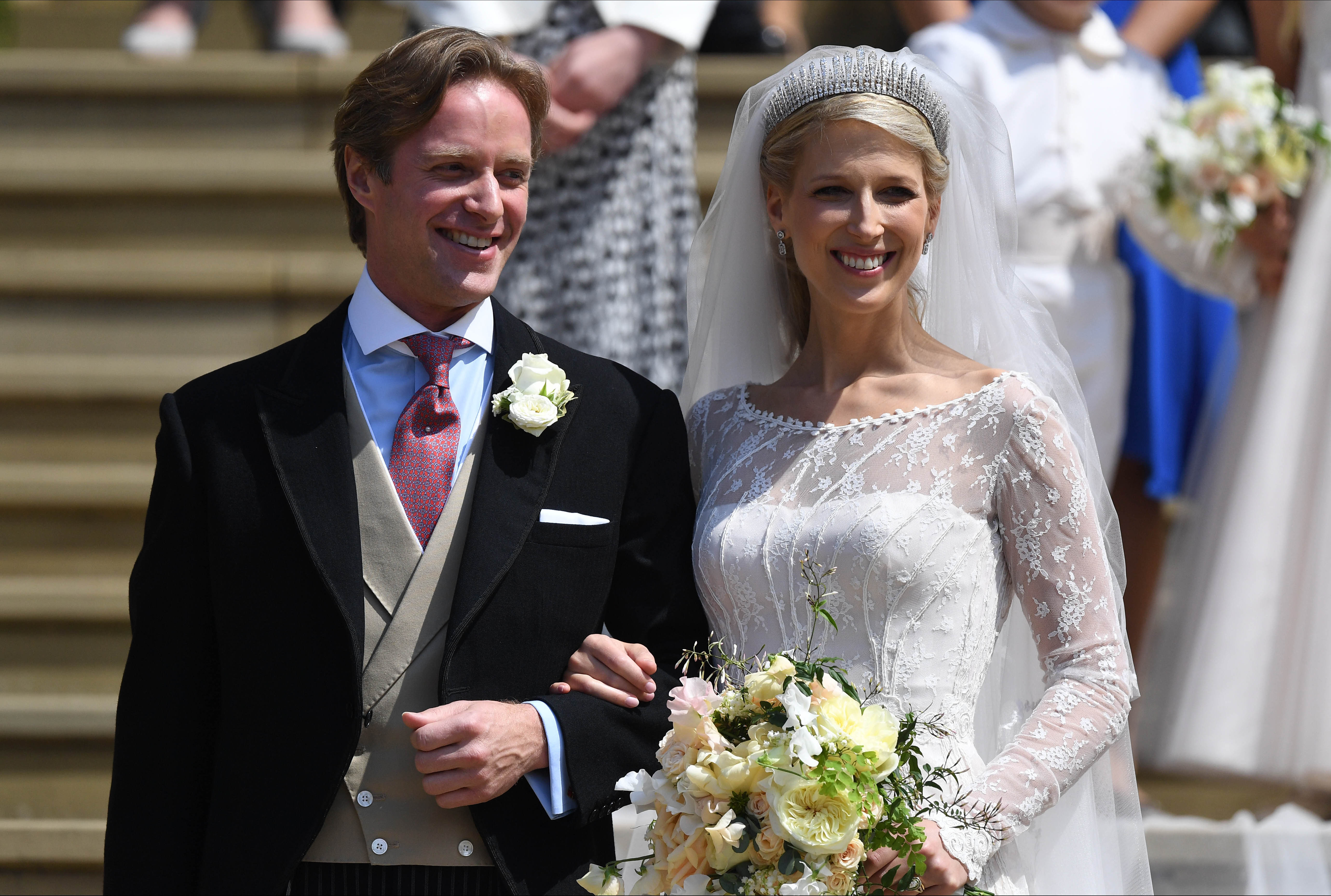 Thomas Kingston y Lady Gabriella Windsor. | Imagen: Getty Images