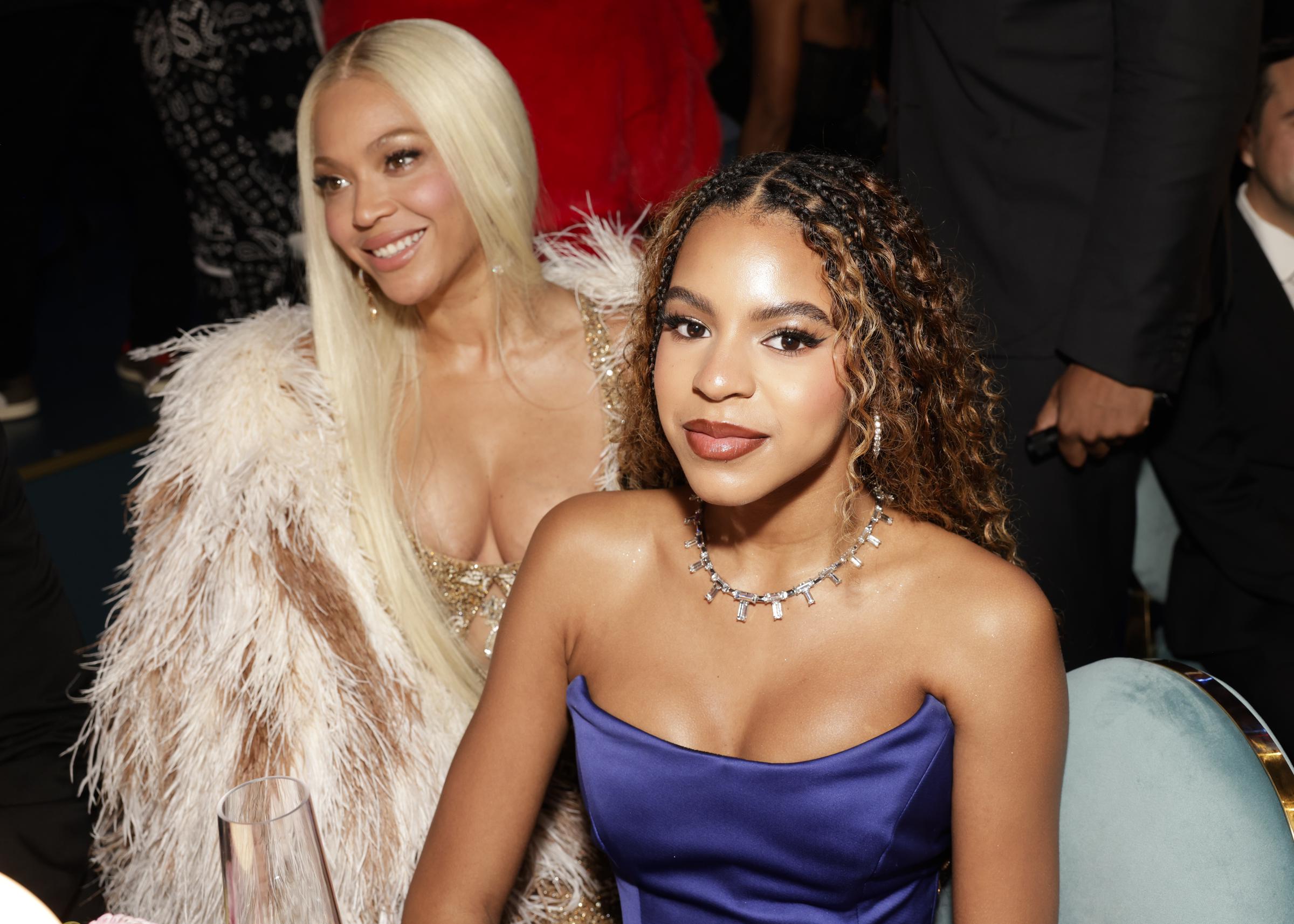 Beyonce y Blue Ivy Carter en la 67 edición de los Premios Grammy, en Los Ángeles, California | Fuente: Getty Images