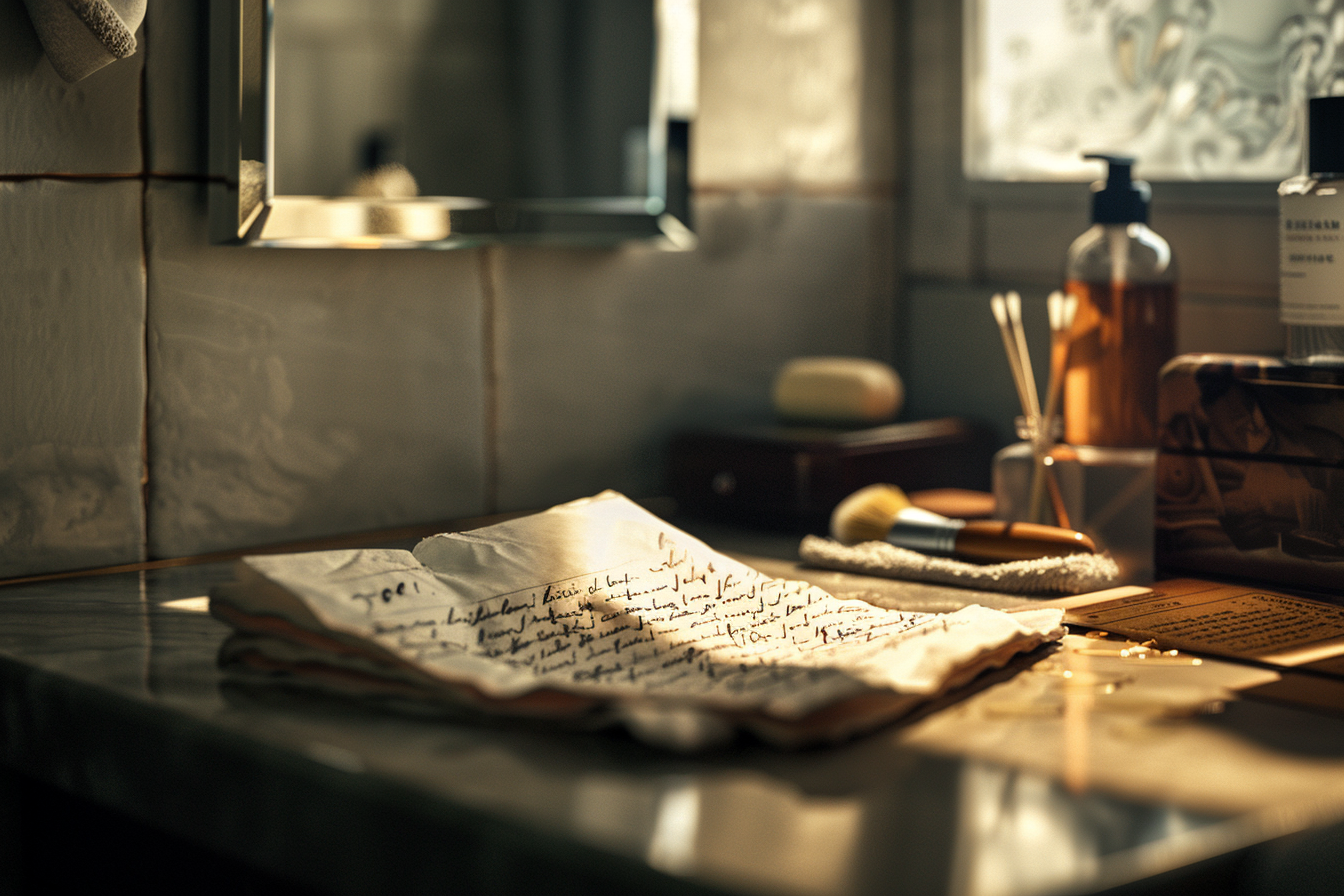 Una nota manuscrita | Fuente: Midjourney