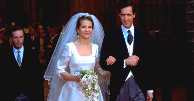 La infanta Elena y Jaime Marichalar el día de su boda, el 18 de marzo de 1995. │Foto: Getty Images