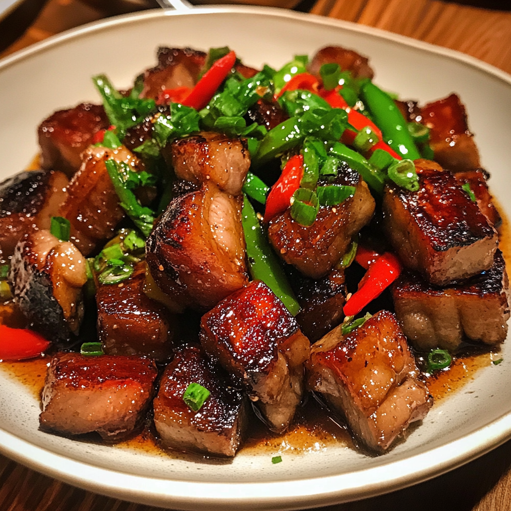 Un plato de comida | Fuente: Midjourney