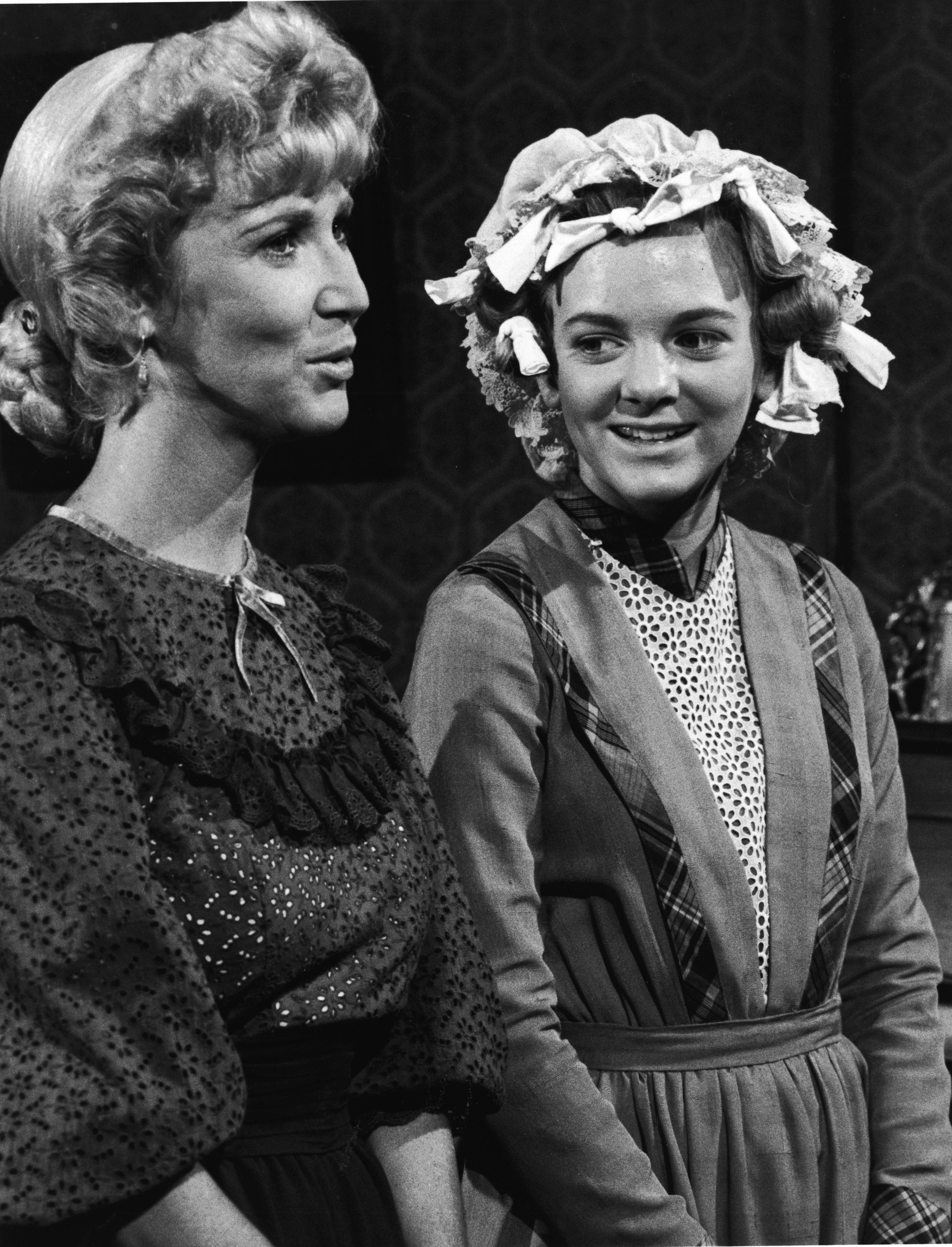 Alison Arngrim durante la filmación de un episodio de "La familia Ingalls". | Imagen: Getty Images