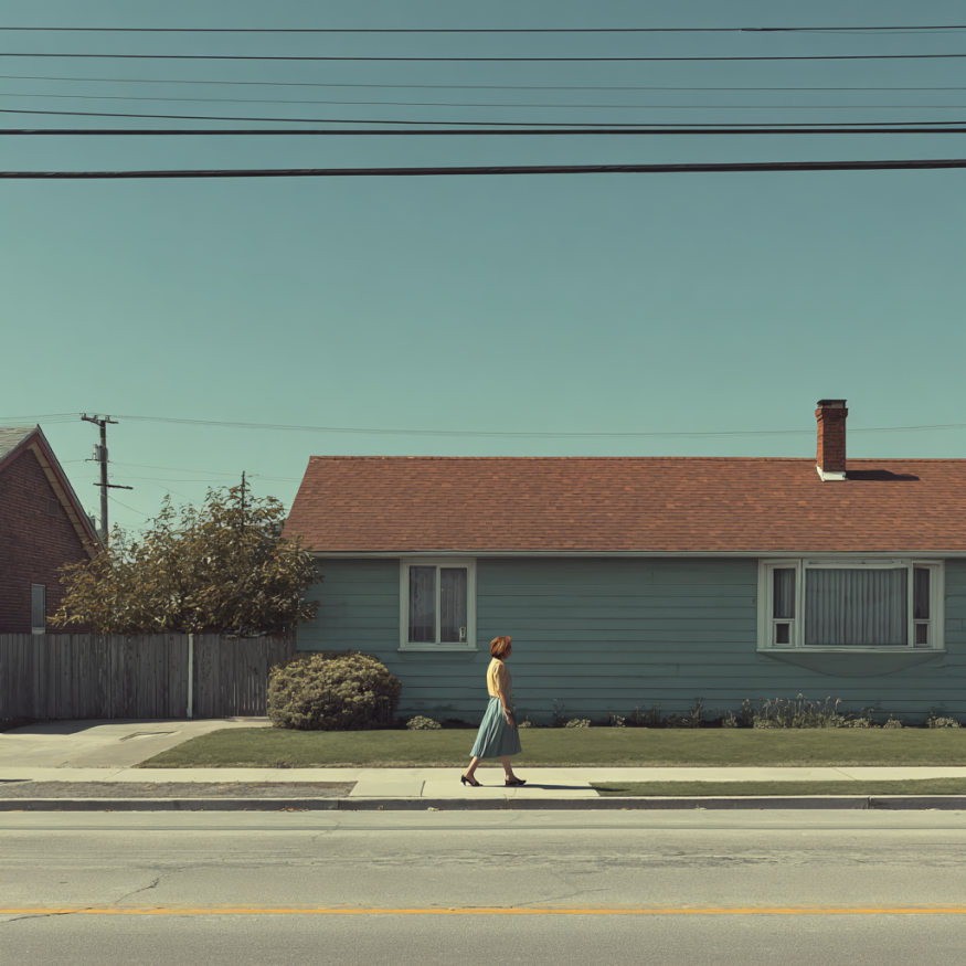 Una mujer dando un paseo | Fuente: Midjourney