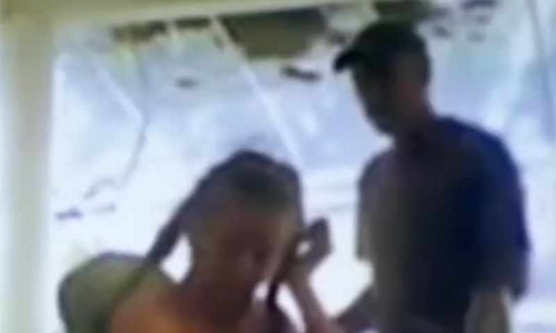 Mónica Dossetti y su hermano José Dossetti momentos antes del incidente | Fuente: YouTube/Imagen Noticias