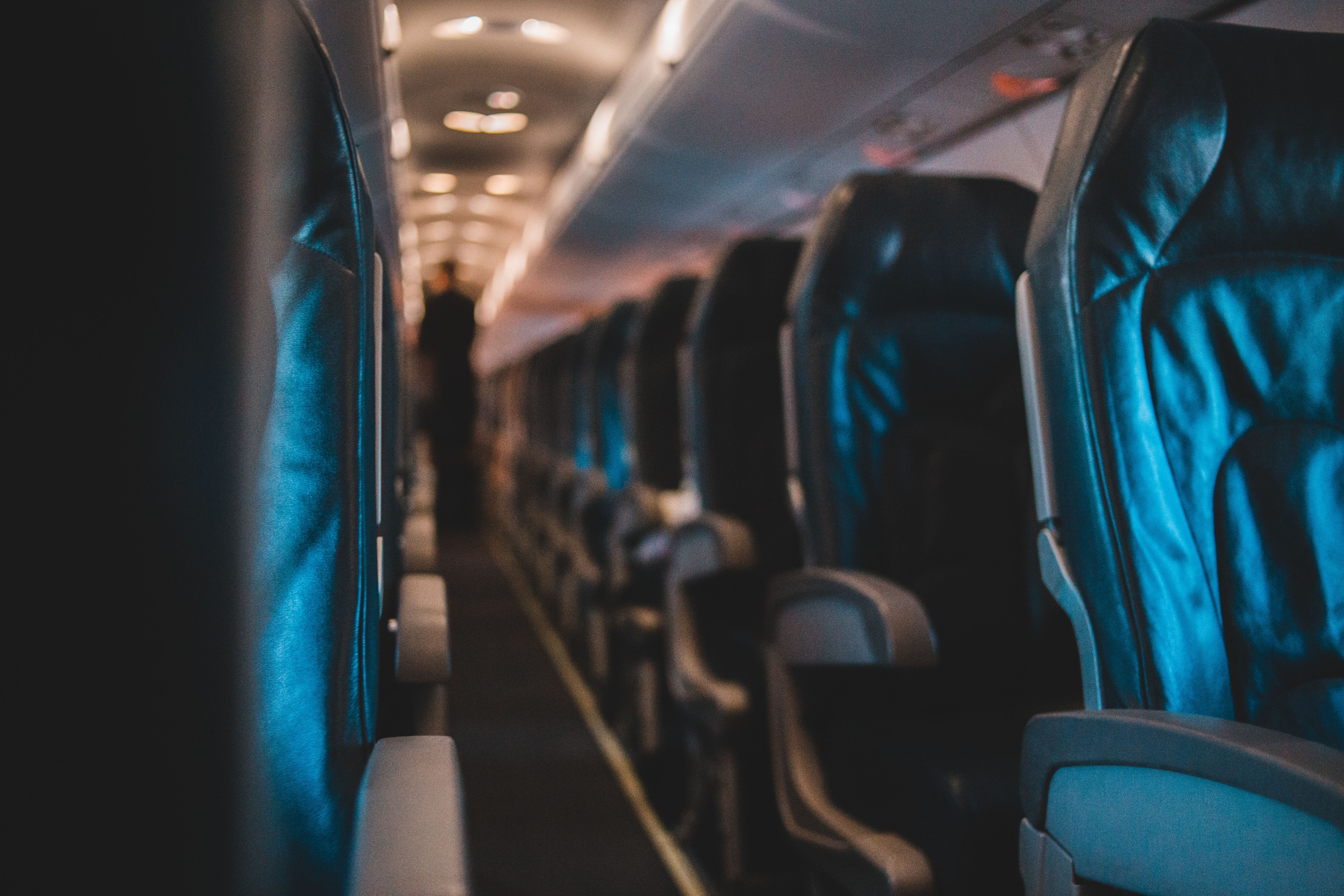 Cabina de avión vacía | Fuente: Pexels