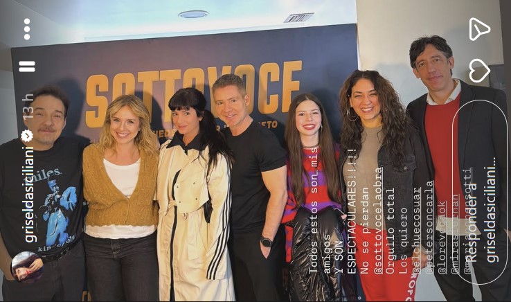 La foto que compartio Griselda Siciliani a la salida del teatro | Fuente: Instagram/griseldasiciliani