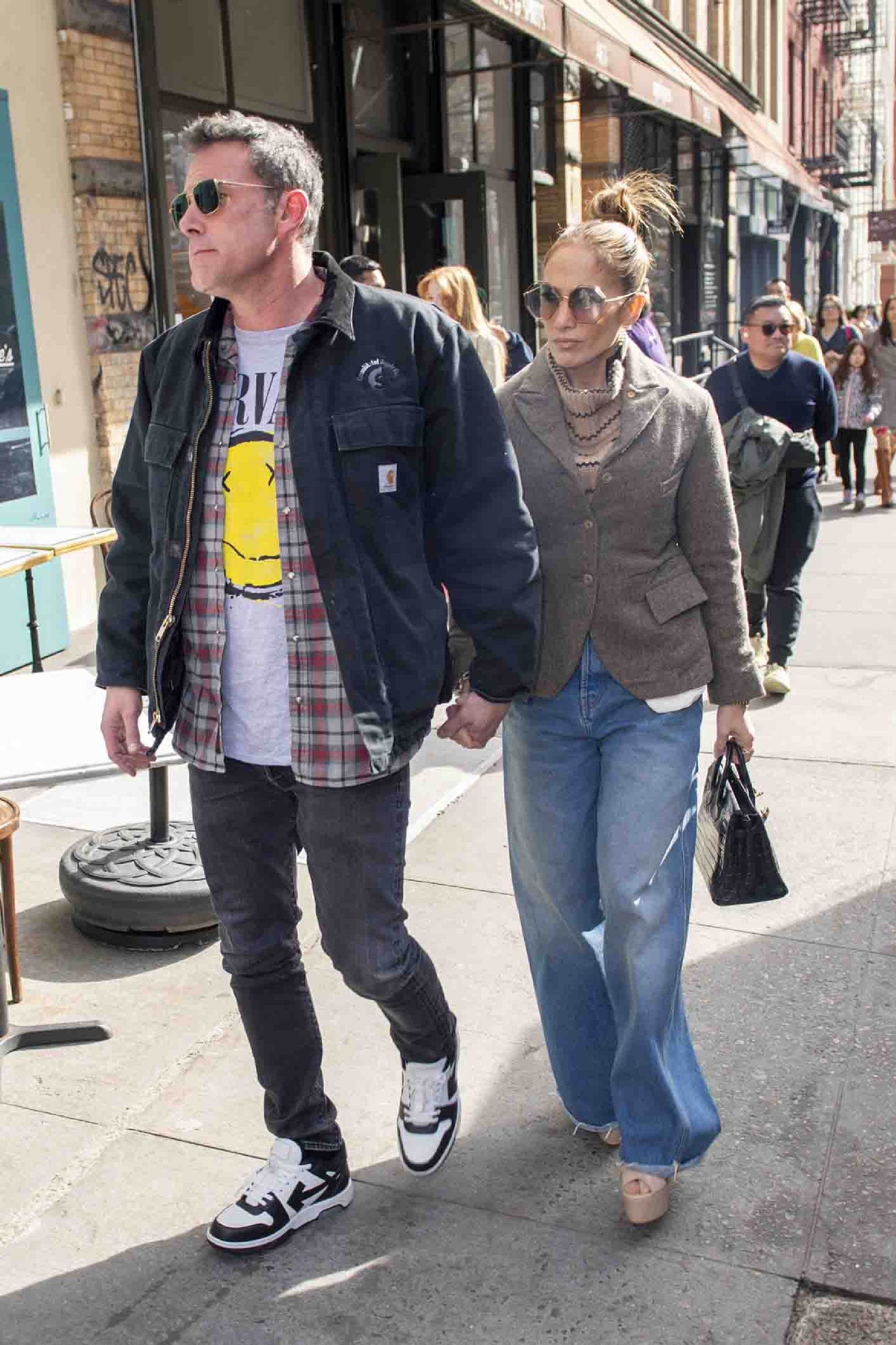 Ben Affleck y Jennifer Lopez vistos en Nueva York el 30 de marzo de 2024 | Fuente: Getty Images