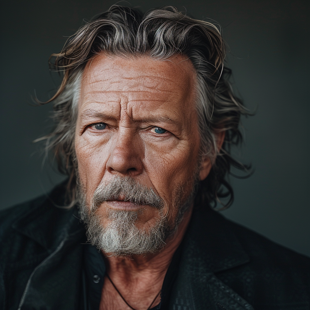 Imagen generada por IA de Mickey Rourke | Fuente: Midjourney