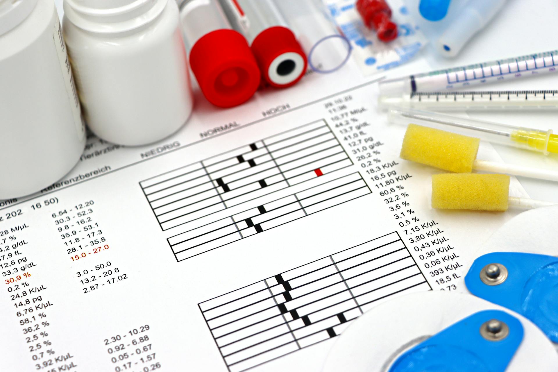 Un gráfico utilizado para análisis de sangre | Fuente: Pexels