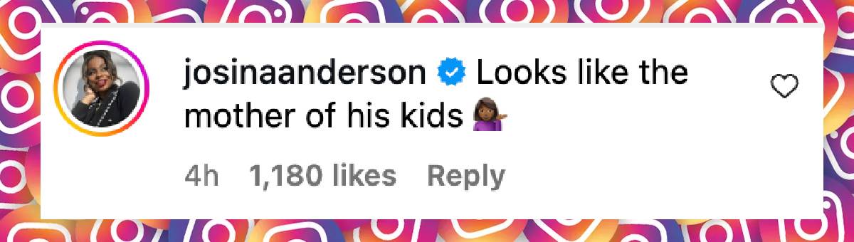 Comentario de un internauta sobre la novia de Jason Momoa, fechado el 1 de agosto de 2025: "Se parece a la madre de sus hijos" | Fuente: Instagram/adriaarjona