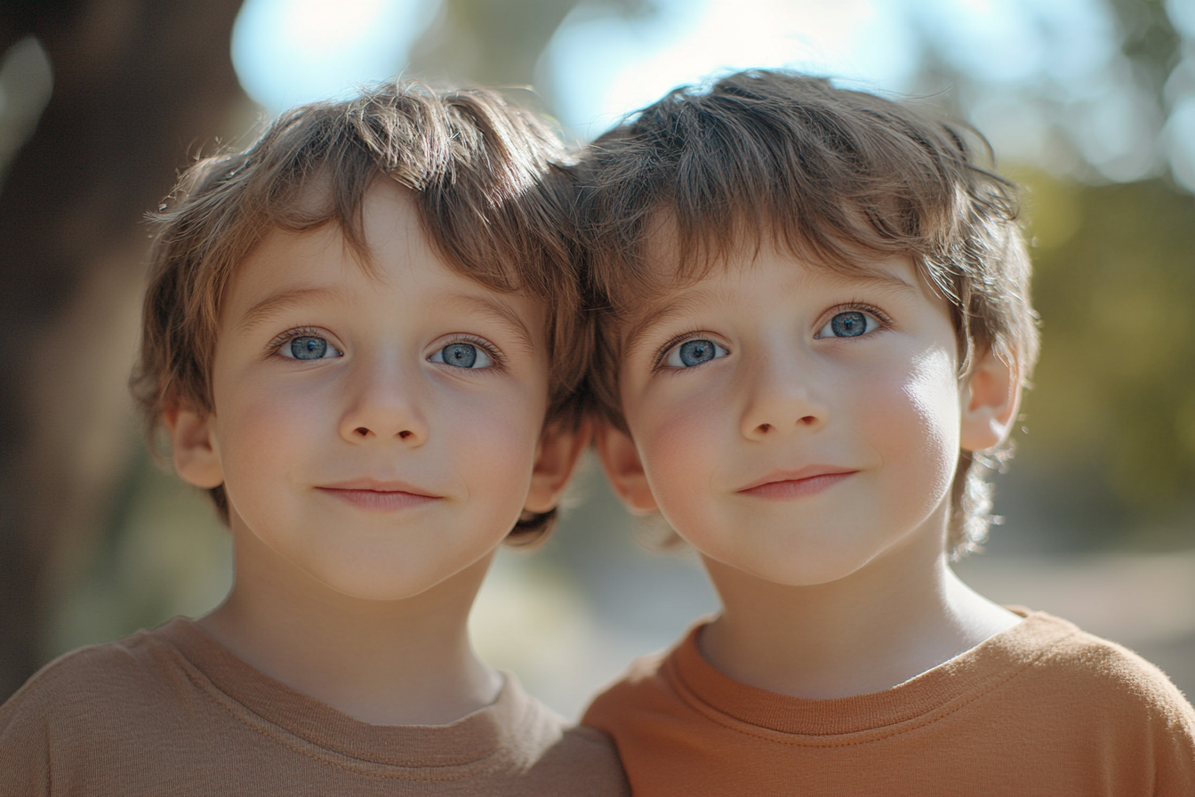 Niños gemelos juntos | Fuente: Midjourney