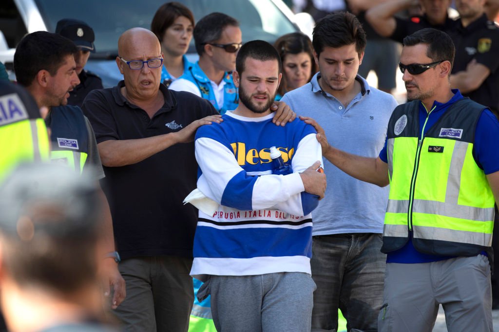 David Fresneda, hijo de Blanca Fernández Ochoa, mientras buscan a su madre el 04 de septiembre de 2019 en Las Dehesas, España. | Imagen: Getty Images