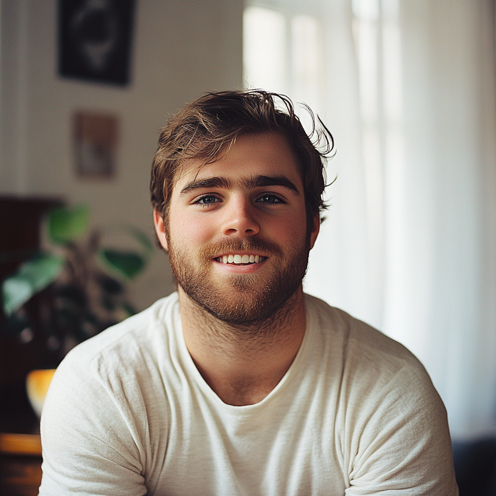 Un hombre feliz | Fuente: Midjourney