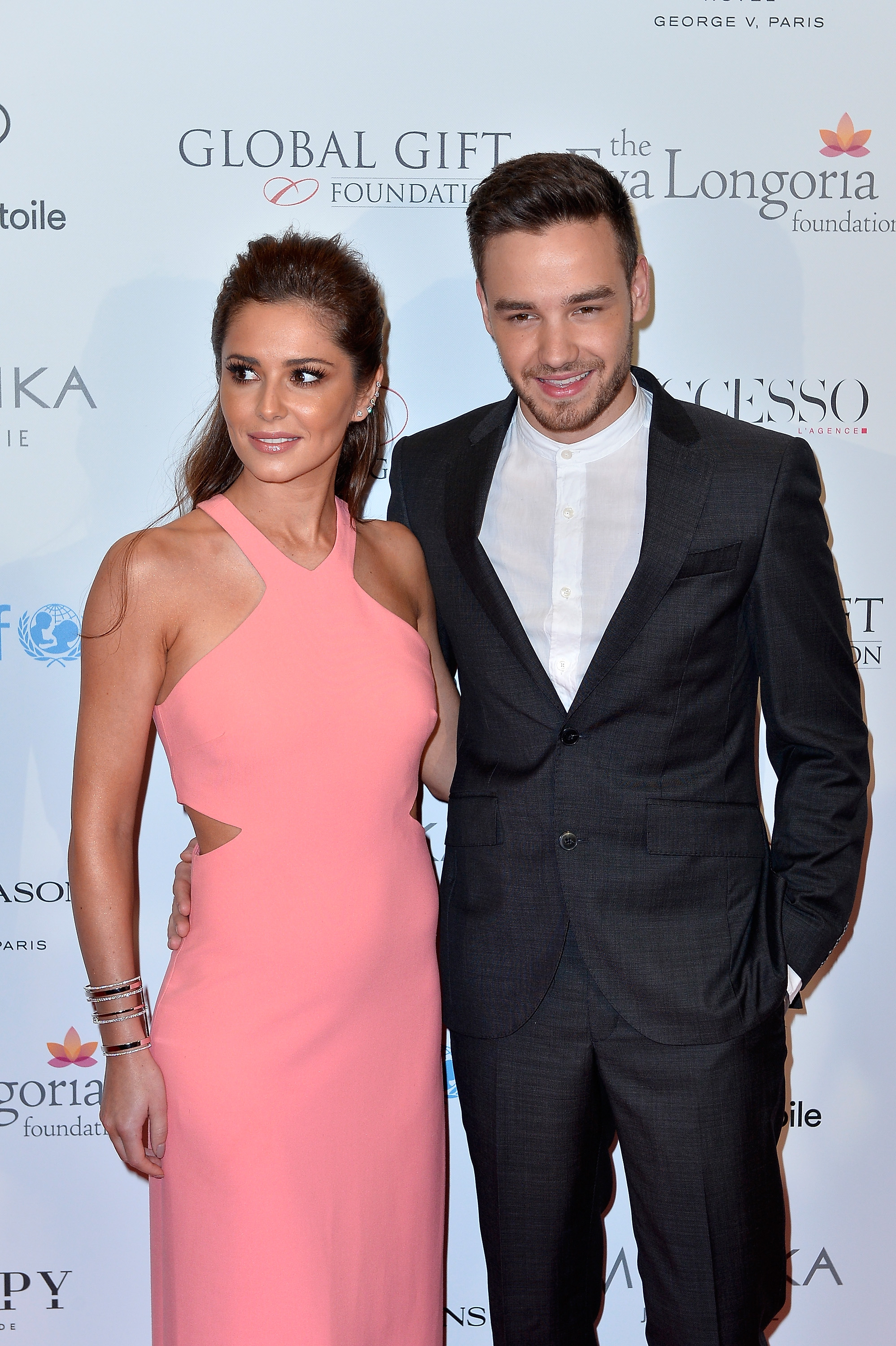 Cheryl Cole y Liam Payne asisten al photocall de la Global Gift Gala el 9 de mayo de 2016, en París, Francia | Fuente: Getty Images