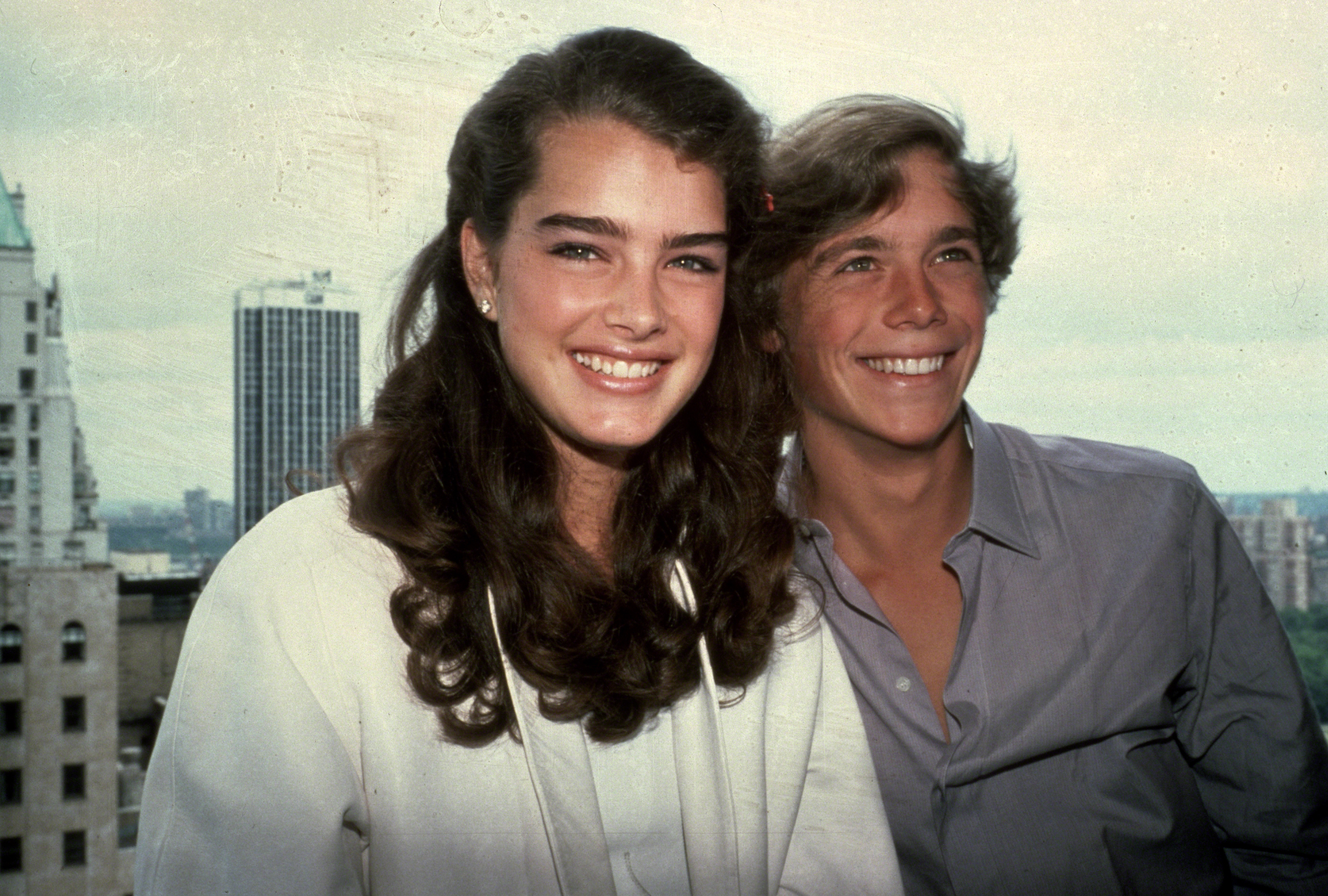 Brooke Shields y Christopher Atkins en Nueva York, hacia 1980. | Fuente: Getty Images