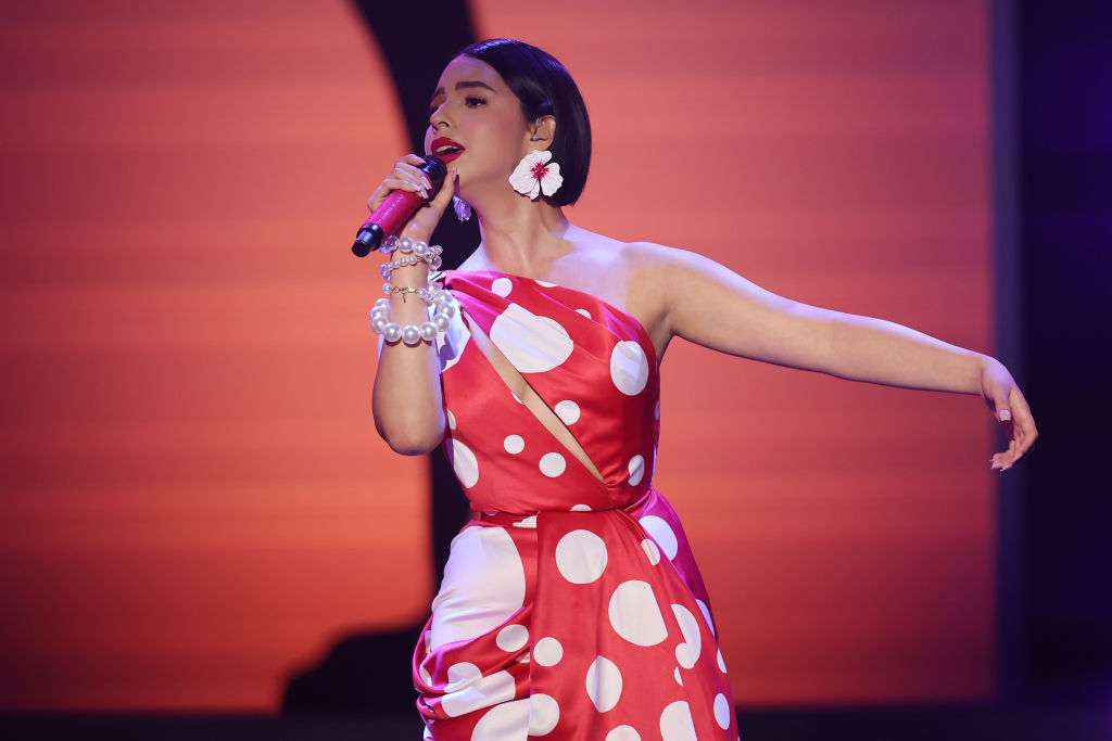 Ángela Aguilar en una presentación, abril de 2024. | Foto: Getty Images