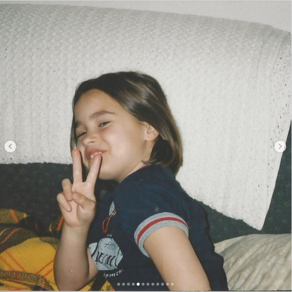 Una captura de pantalla de la famosa actriz cuando era niña, de un post fechado el 14 de septiembre de 2024. | Fuente: Instagram/ddlovato