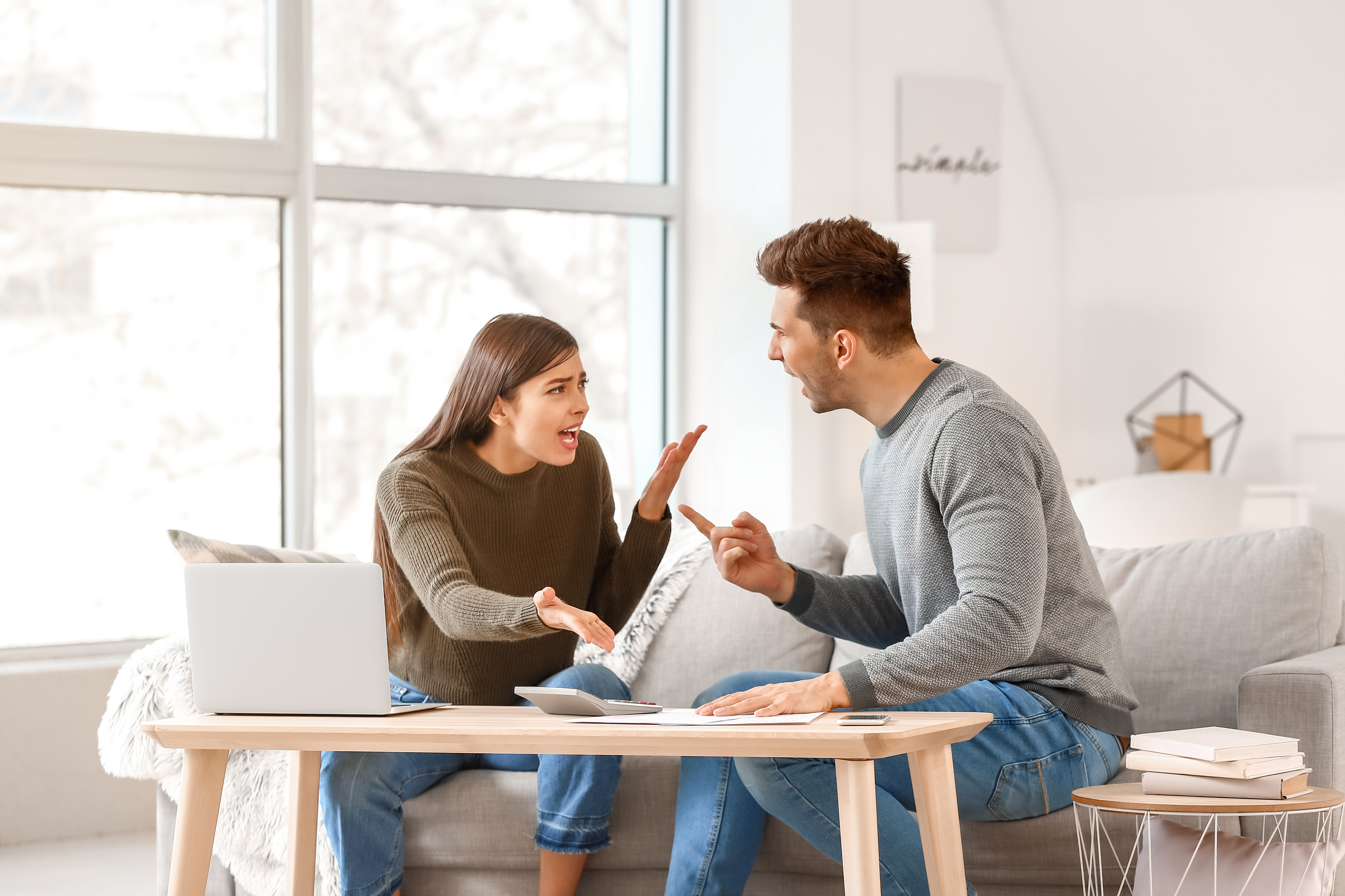 Una pareja peleándose | Foto: Shutterstock