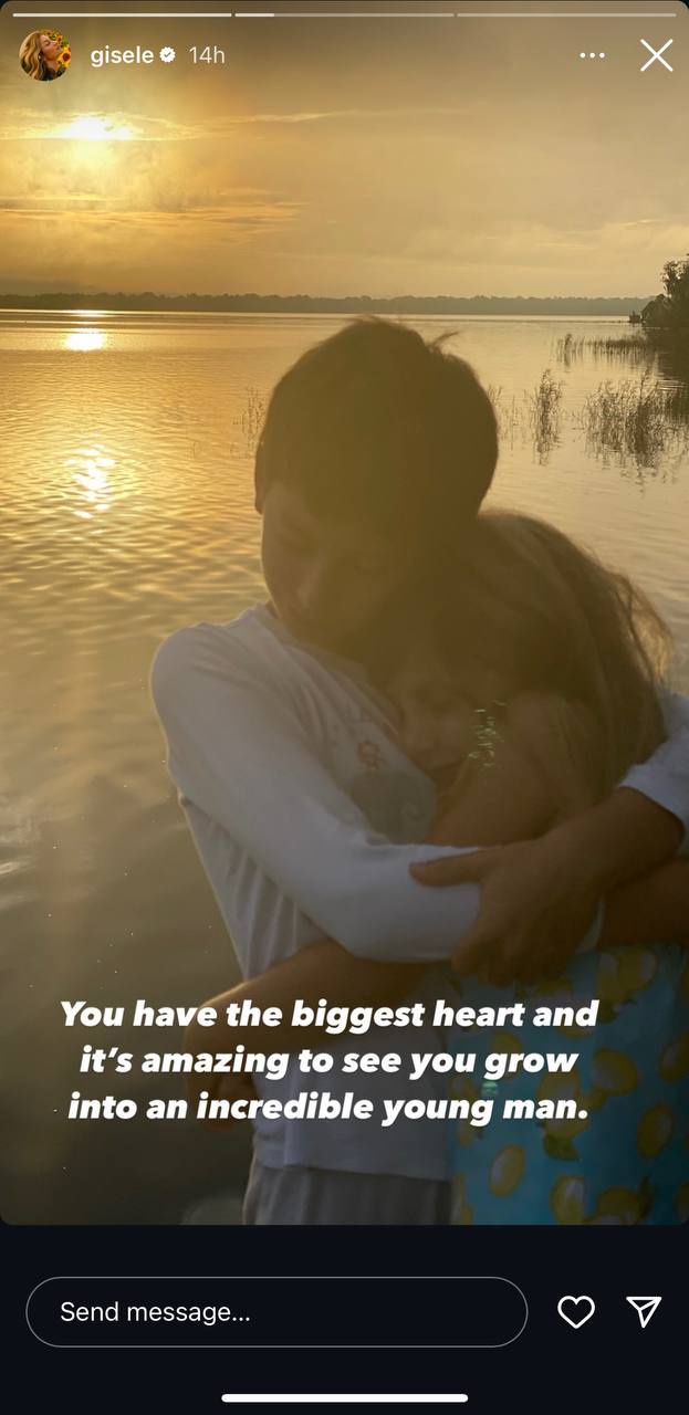 Gisele Bündchen celebra el cumpleaños de su hijo Benjamin "Benny" Rein en una historia de Instagram el 8 de diciembre de 2024 | Fuente: Instagram/gisele