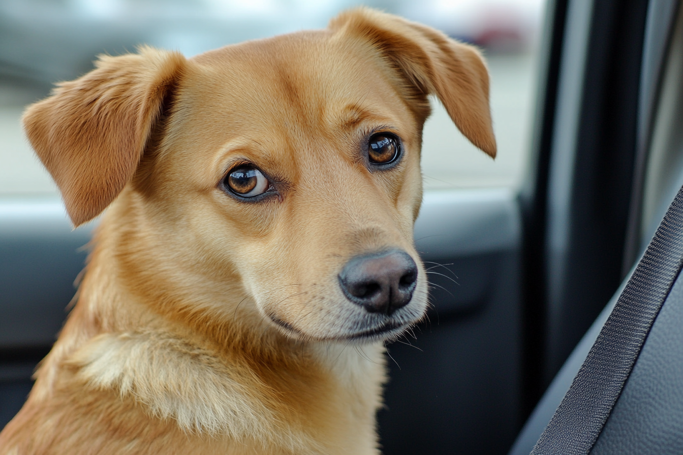 Un perro en un Automóvil | Fuente: Midjourney