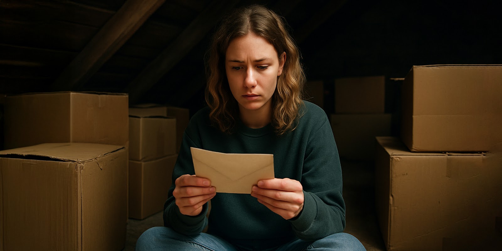 Una mujer con una carta | Fuente: Midjourney