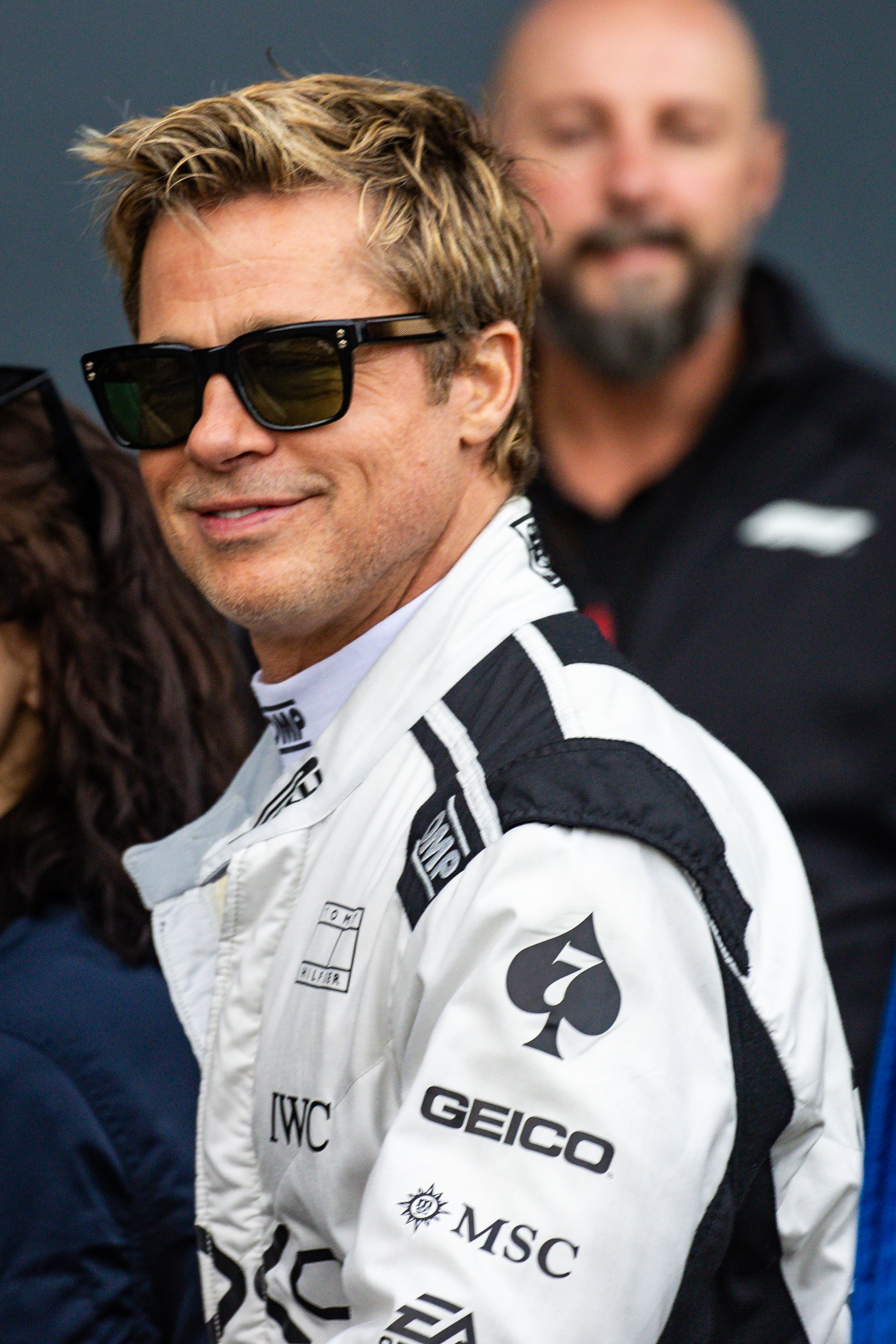 Brad Pitt en el Gran Premio de F1 de Gran Bretaña en Northampton, Inglaterra, el 4 de julio de 2024 | Fuente: Getty Images