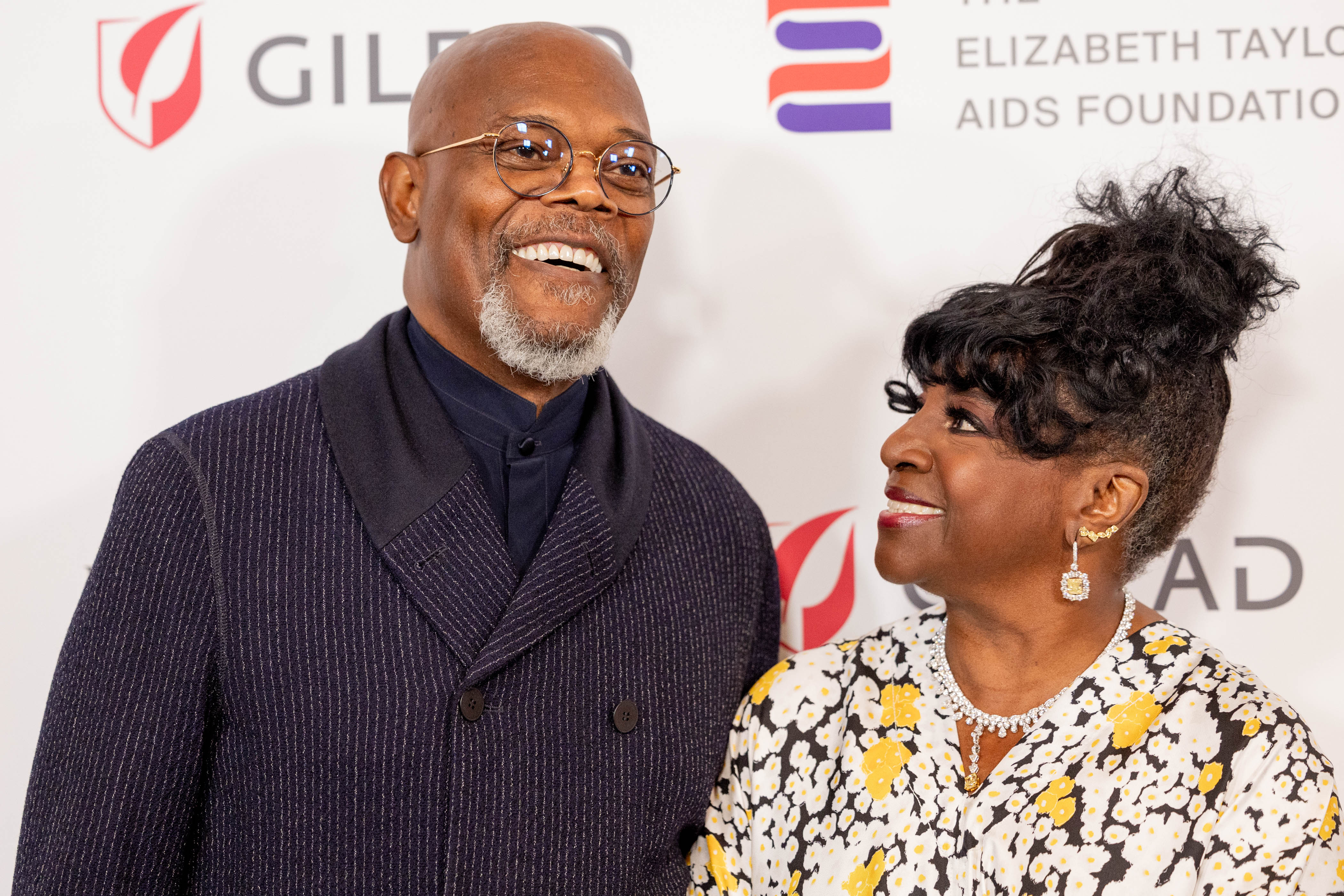 Samuel L. Jackson y LaTanya Richardson en el Baile Elizabeth Taylor para acabar con el SIDA el 21 de septiembre de 2023, en Beverly Hills, California | Fuente:  Getty Images