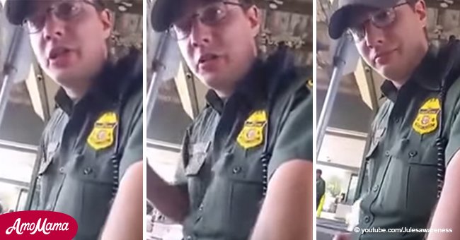 Mexicano silenció al agente fronterizo con su respuesta y el video se hizo viral