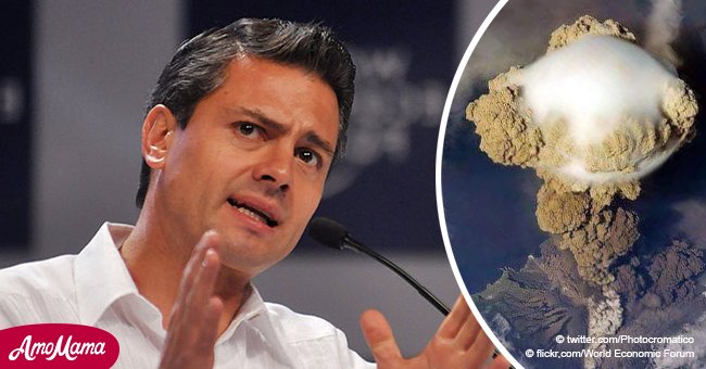 Enrique Peña Nieto muestra apoyo a las víctimas de la erupción del Volcán de Fuego