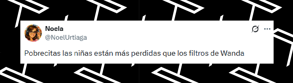 Comentario de una usuaria sobre Wanda Nara y sus hijas Francesca e Isabella en los Martín Fierro 2026 | Fuente: X/NoelUrtiaga