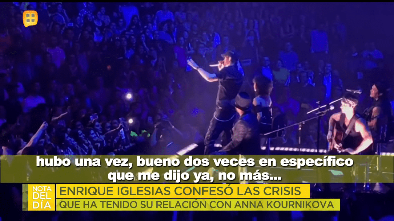 Enrique hablándole a su público en México │Imagen tomada de YouTube / Ventaneando