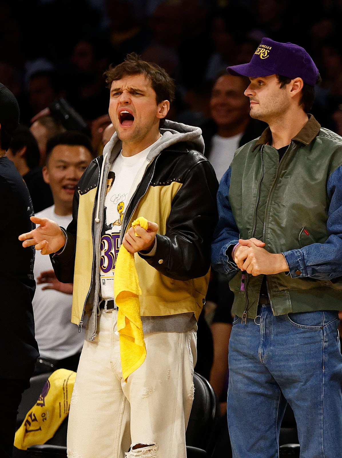 Ray Nicholson en el cuarto partido de los Playoffs de la Primera Ronda de la Conferencia Oeste, el 24 de abril de 2023, en Los Ángeles, California | Fuente: Getty Images