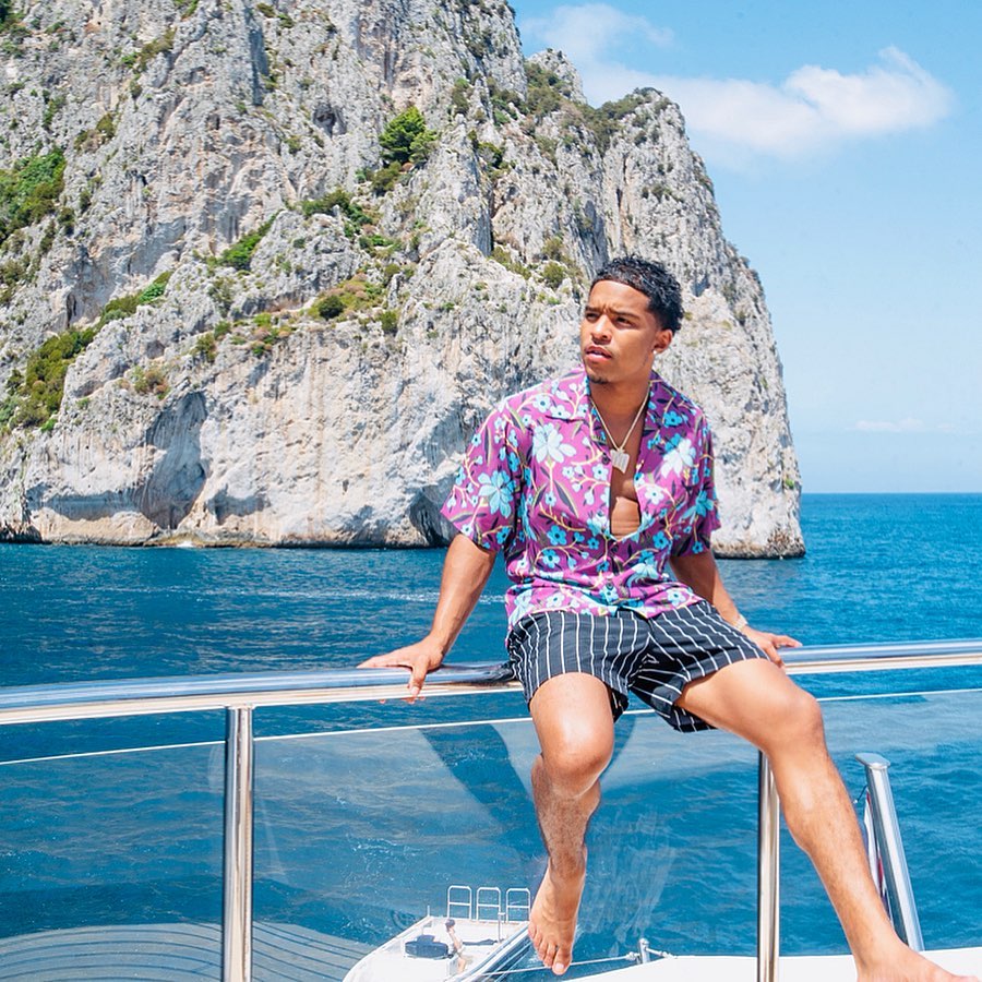 Justin Combs fotografiado en un yate, con fecha de julio de 2019 | Fuente: Instagram/princejdc