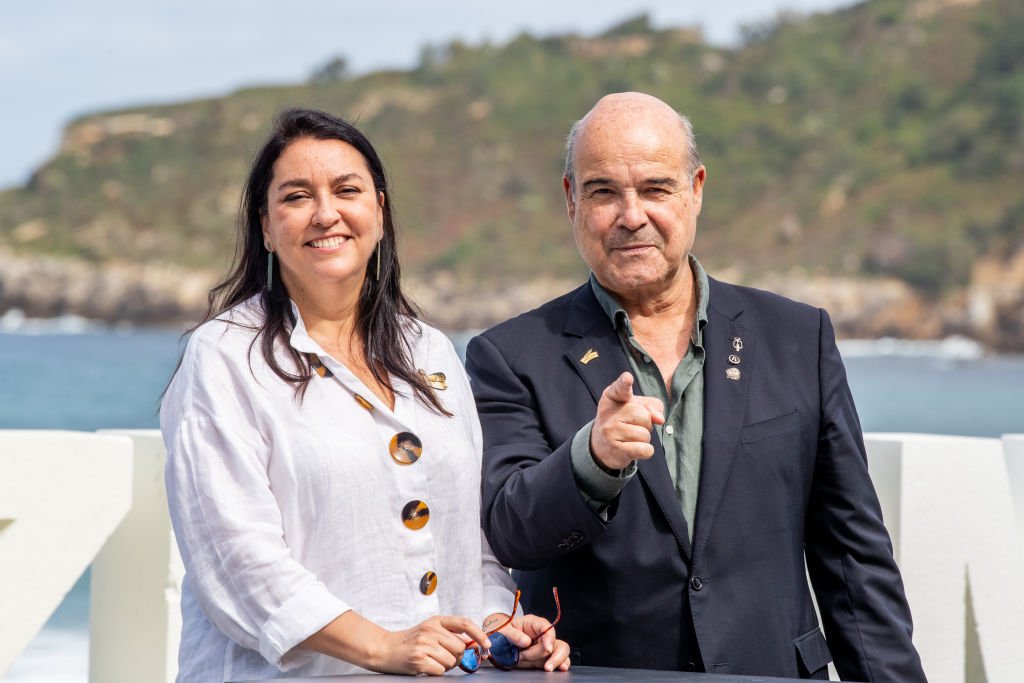 Antonio Resines y Ana Pérez-Lorente en el Festival Internacional de Cine, el 24 de septiembre de 2019 en San Sebastián, España. | Foto: Getty Images