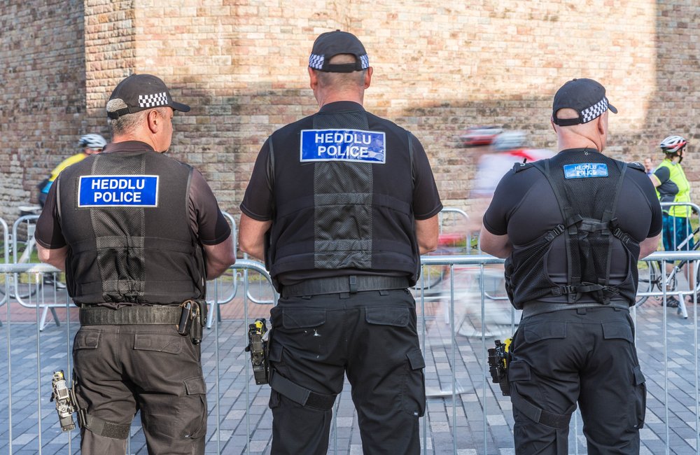 Oficiales de la Policía de Gales. | Foto: Shutterstock
