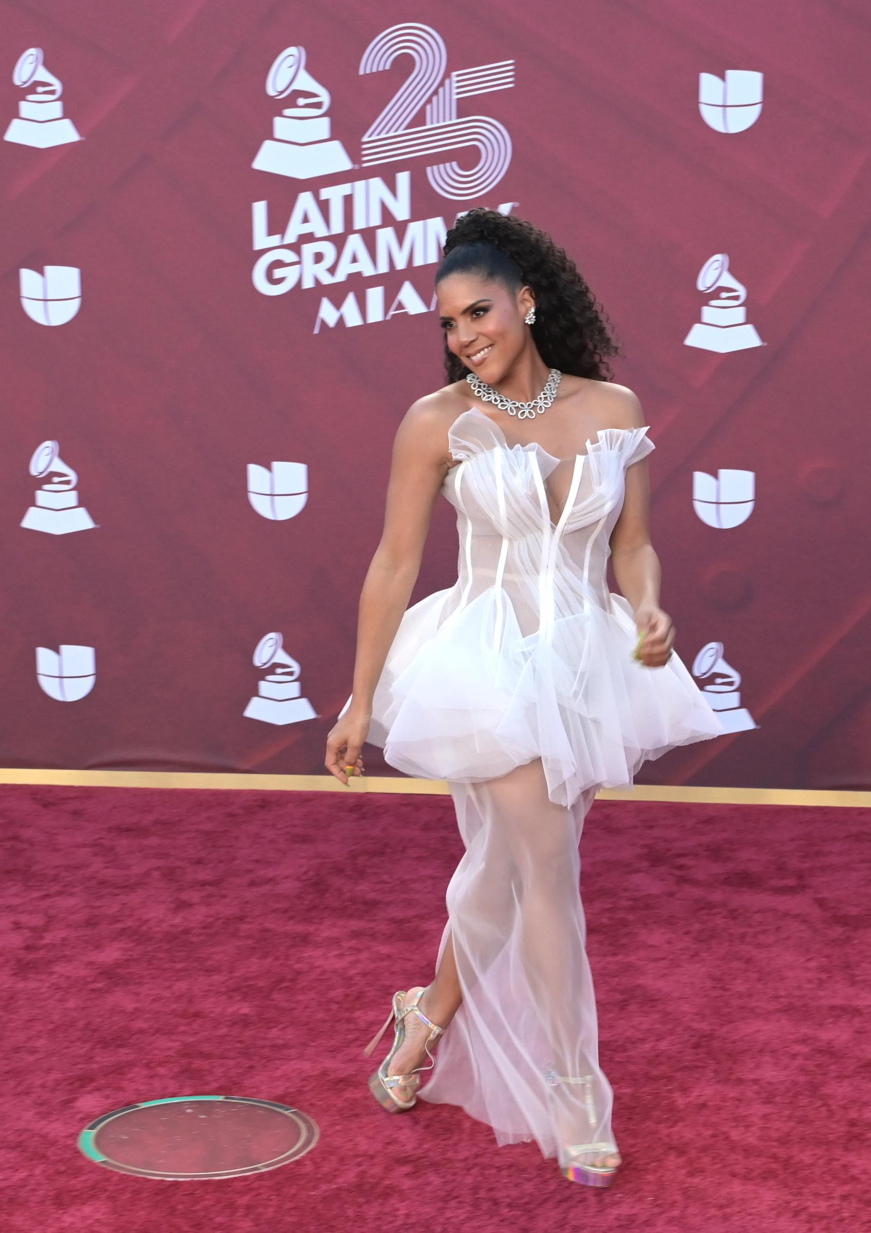 Francisca Lachapel asiste a la 25ª entrega anual de los Premios Latin Grammy en el Kaseya Center de Miami, Florida, el 14 de noviembre de 2024. | Fuente: Getty Images