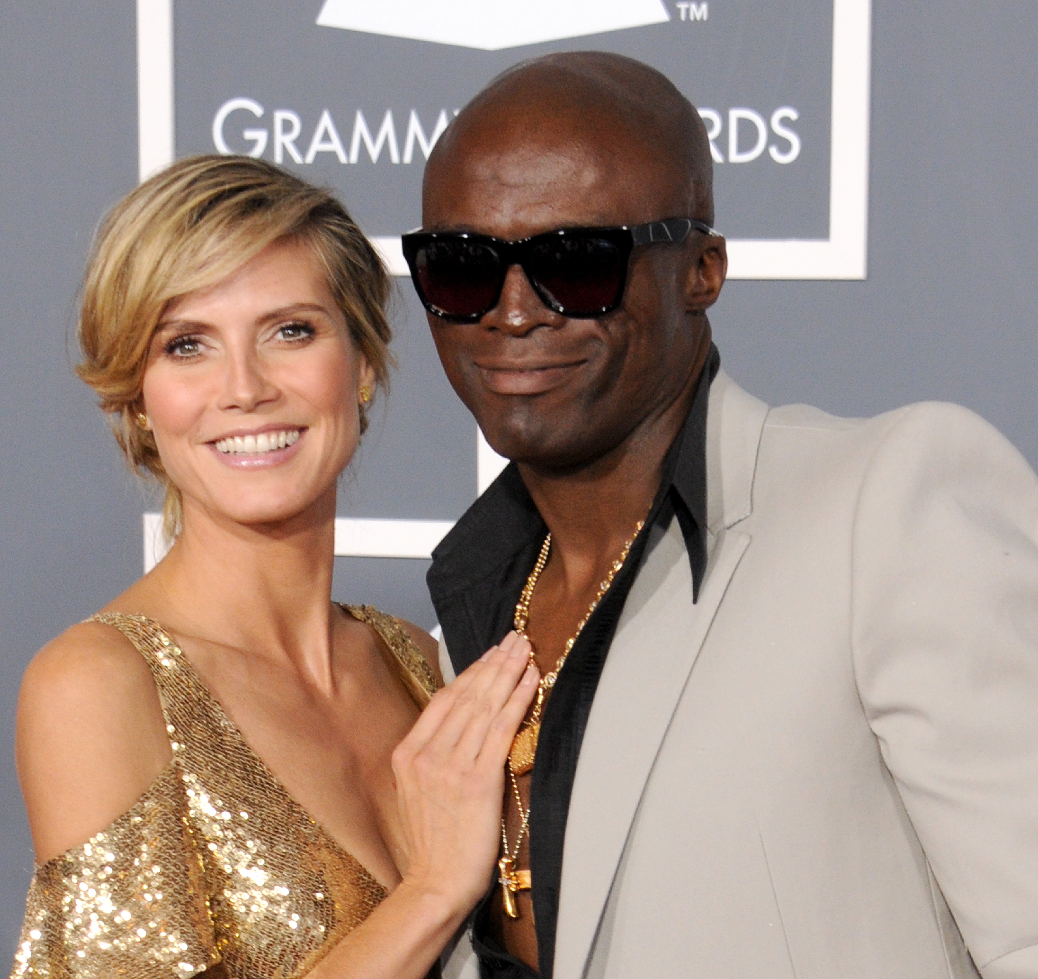 Heidi Klum y Seal llegan a la 53 edición de los Premios Grammy el 13 de febrero de 2011, en Los Ángeles, California | Fuente: Getty Images