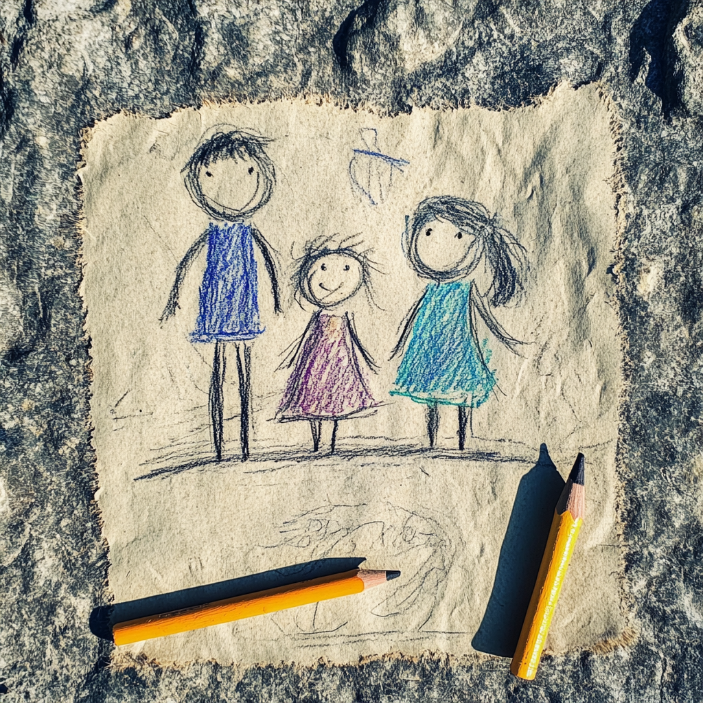 El dibujo de un niño | Fuente: Midjourney
