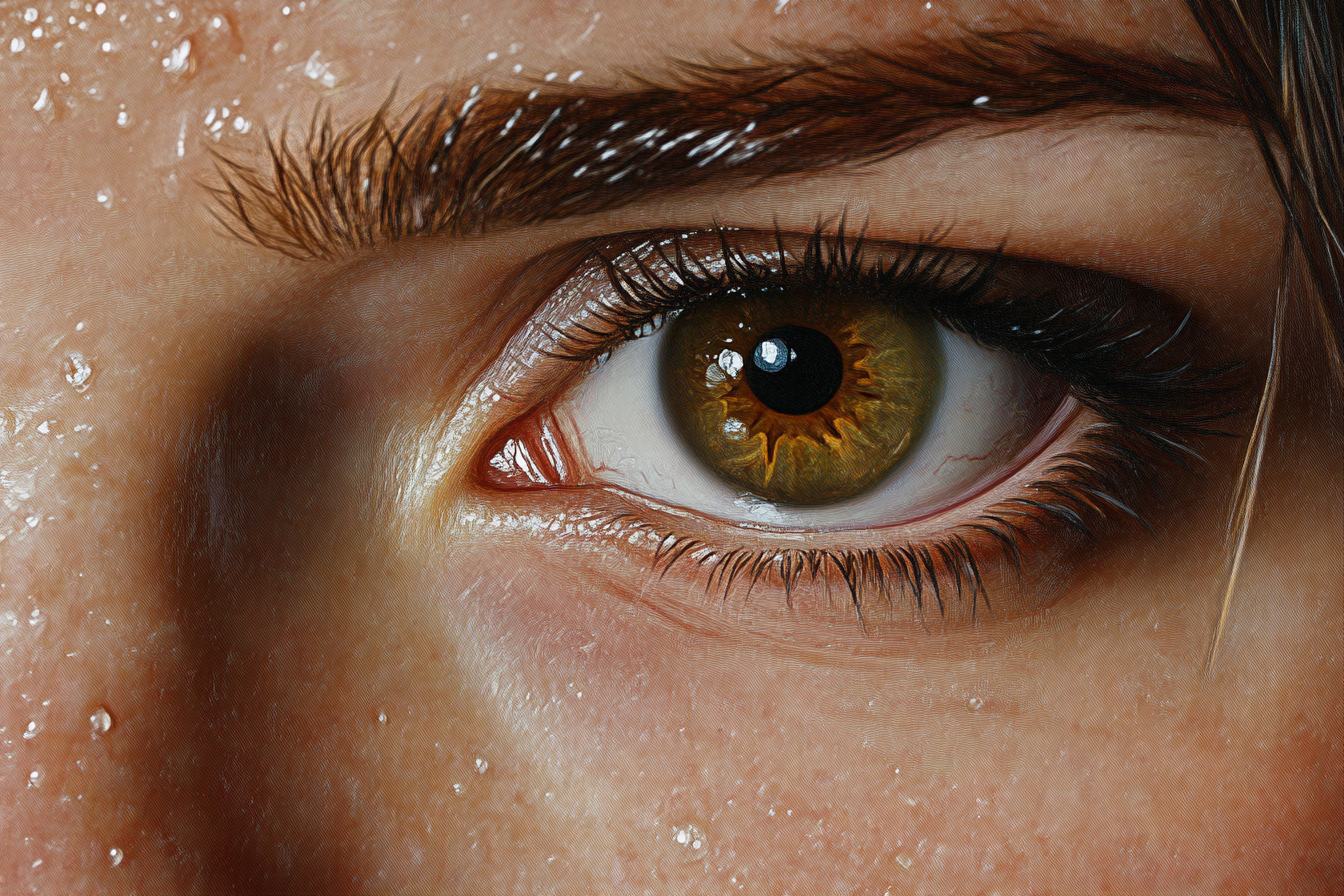 Un primer plano del ojo de una mujer | Fuente: Midjourney