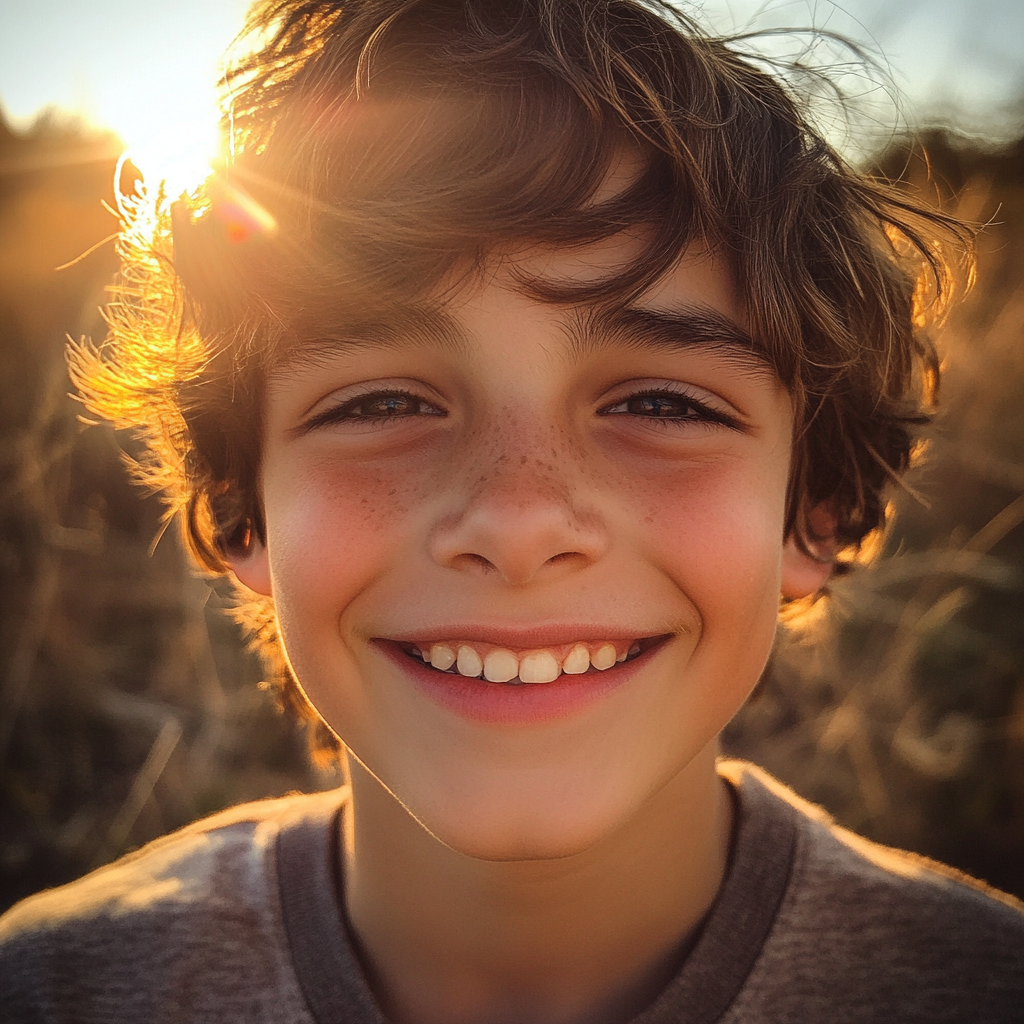 Un niño sonriente | Fuente: Midjourney