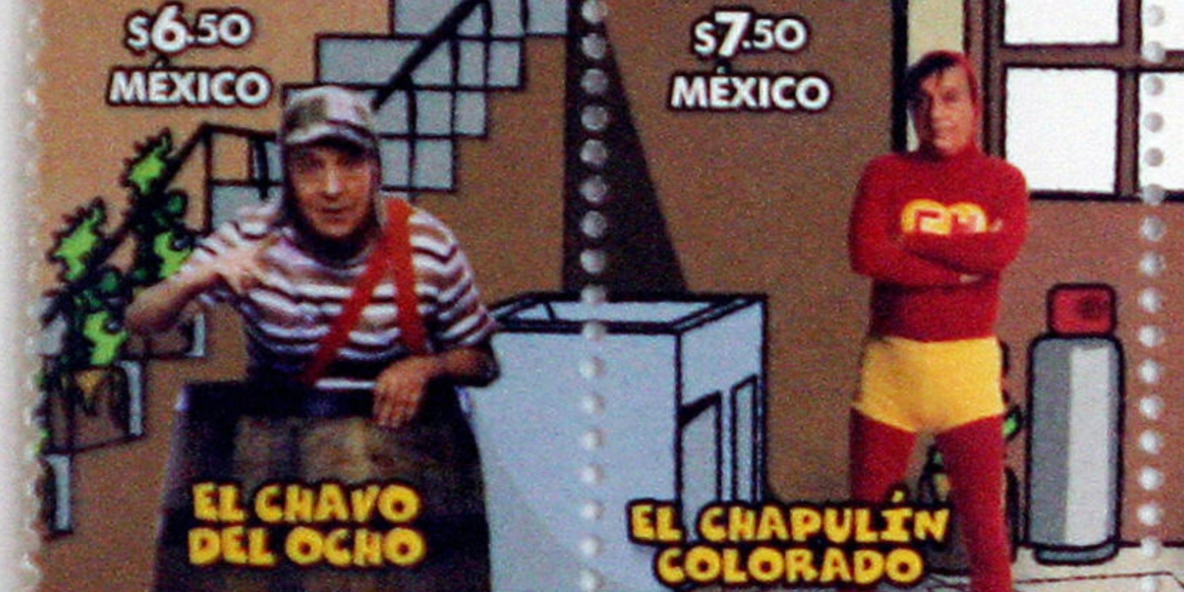 Personajes de televisión el "Chavo del Ocho" y el "Chapulín Colorado", interpretados Roberto Gómez Bolaños. | Fuente: Getty Images