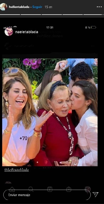 Elena Tablada recuerda a su abuela con emotiva fotogafía. | Foto:Instagram.com/hellentablada/