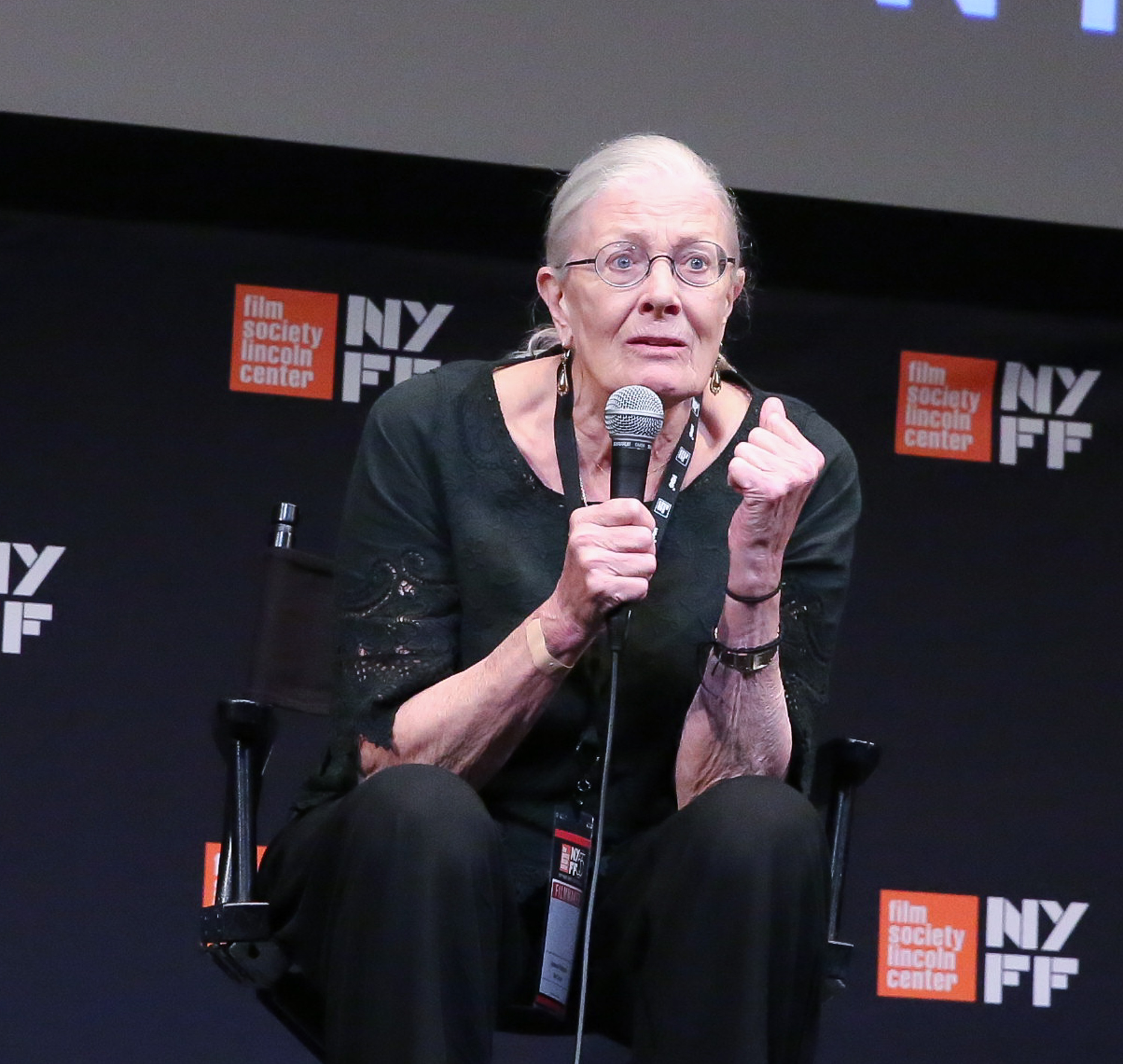 Vanessa Redgrave durante una sesión de preguntas y respuestas para la proyección de "Sea Sorrow" en The Film Society of Lincoln Center el 7 de octubre de 2017, en Nueva York | Fuente: Getty Images